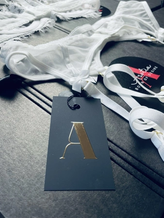 Komplet bielizny damskiej z pasem do pończoch Aludra