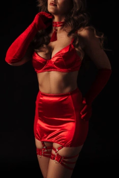 Komplet bielizny damskiej z pasem do pończoch Alioth